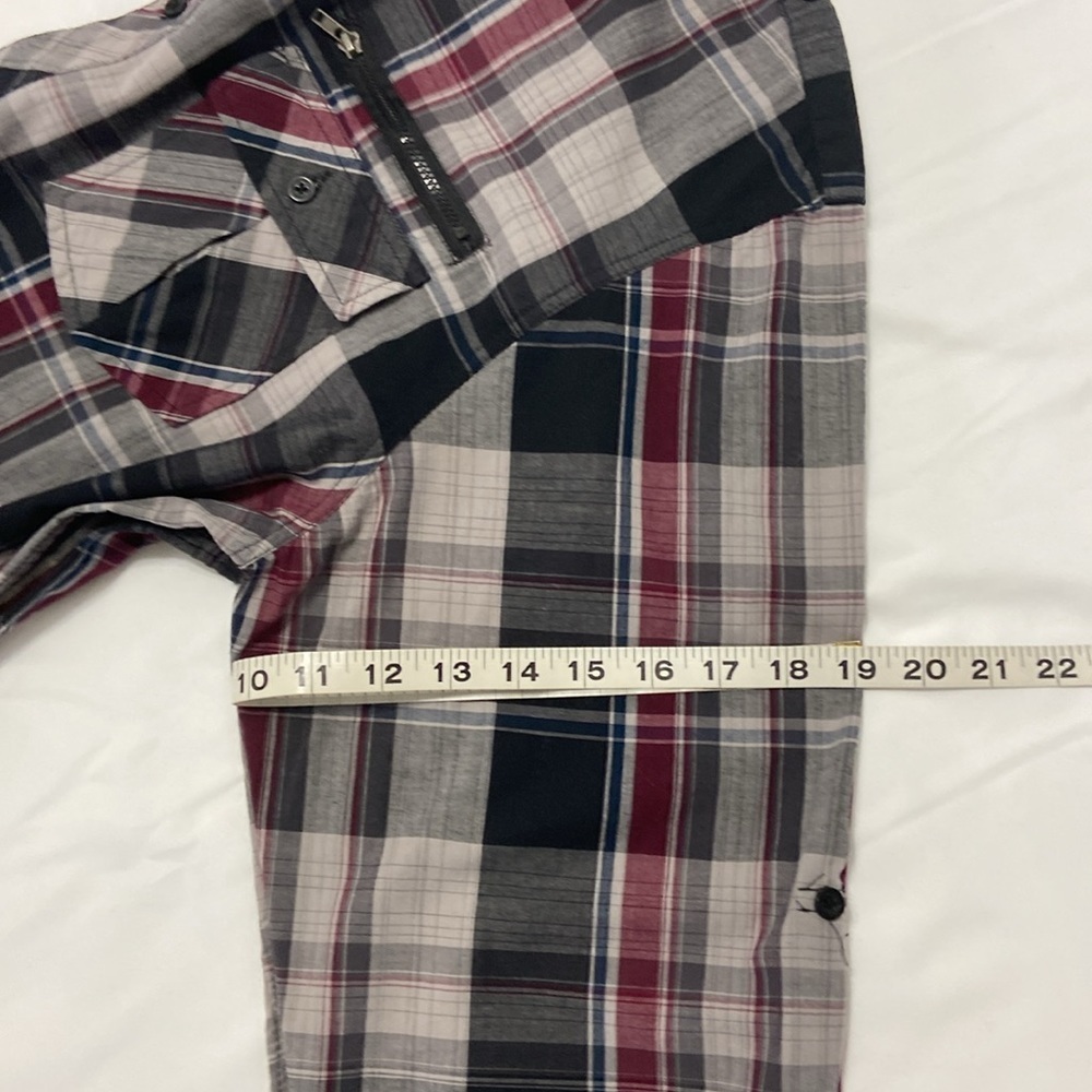EIGHTY EIGHT,PLATINUM,LONG SLEEVE, RED,BLACK & GRAY,CHECKERED,MEN SHIRT,SIZE XXL - Picture 8 of 14